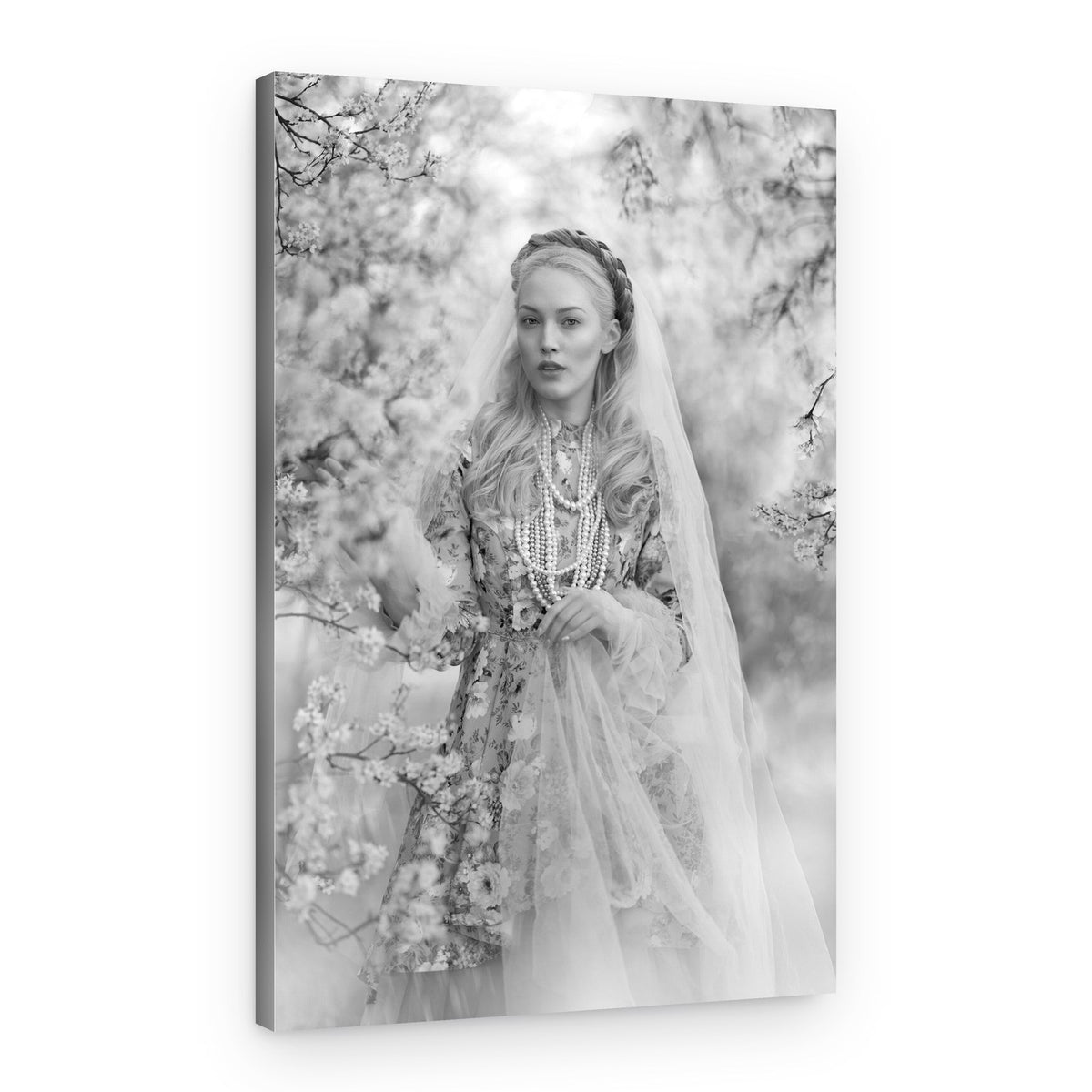 Ethereal Spring Bride – Canvas Print