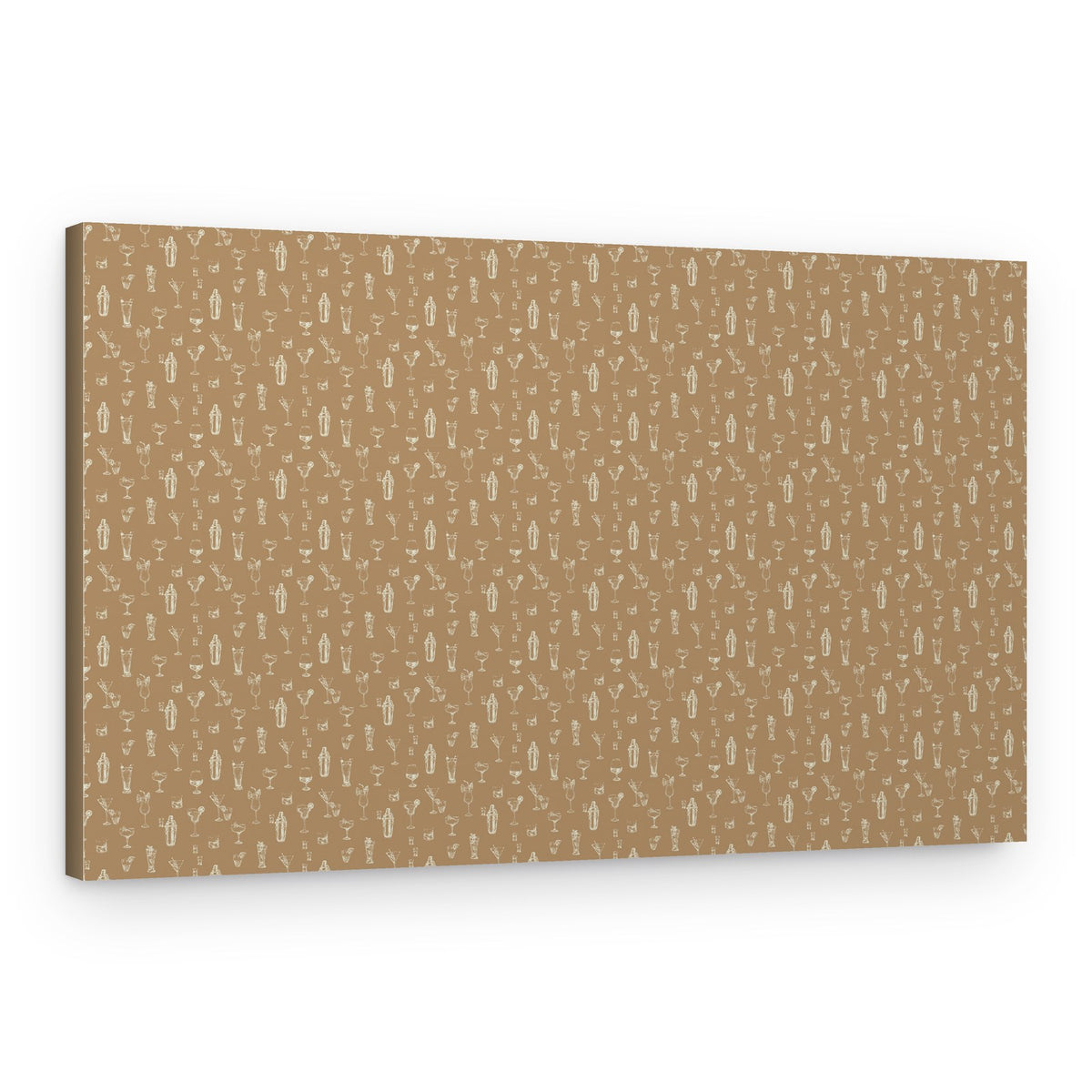 Barware Sketch Pattern – Canvas Print