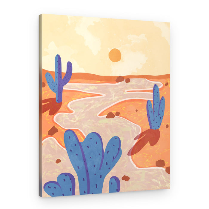 Desert Sunset Path – Canvas Print