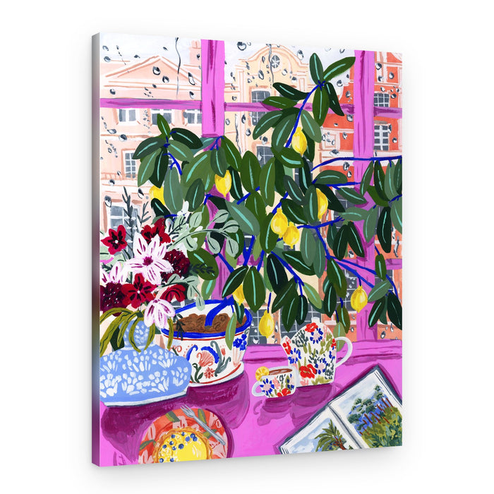 Rainy Day Lemon Tree – Canvas Print