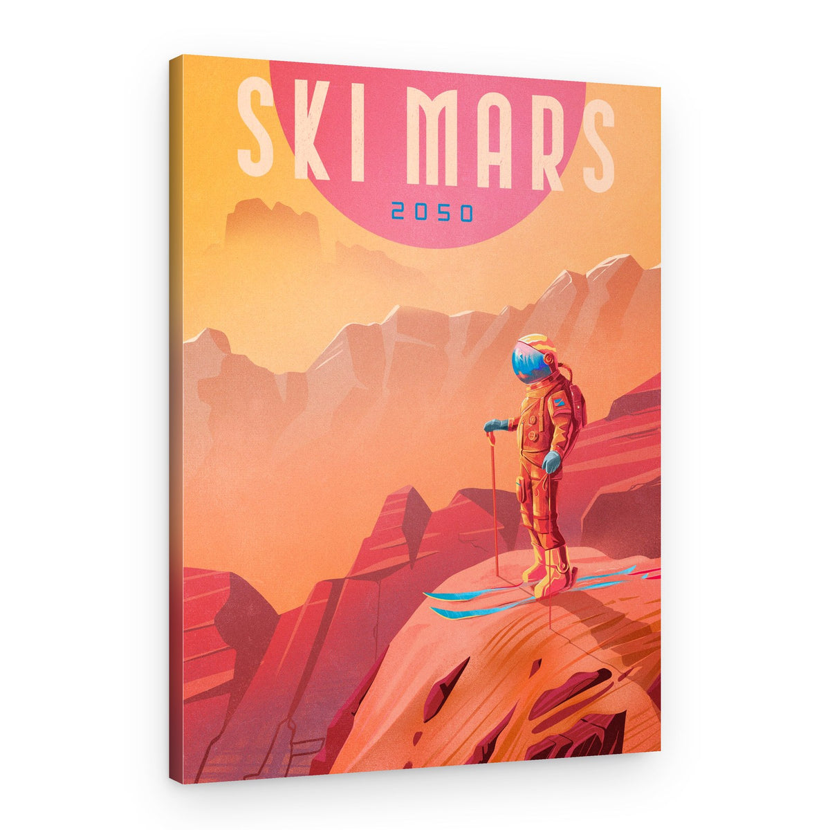Ski Mars Adventure – Canvas Print