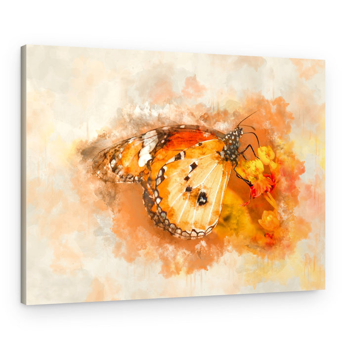 Vibrant Butterfly Bloom – Canvas Print