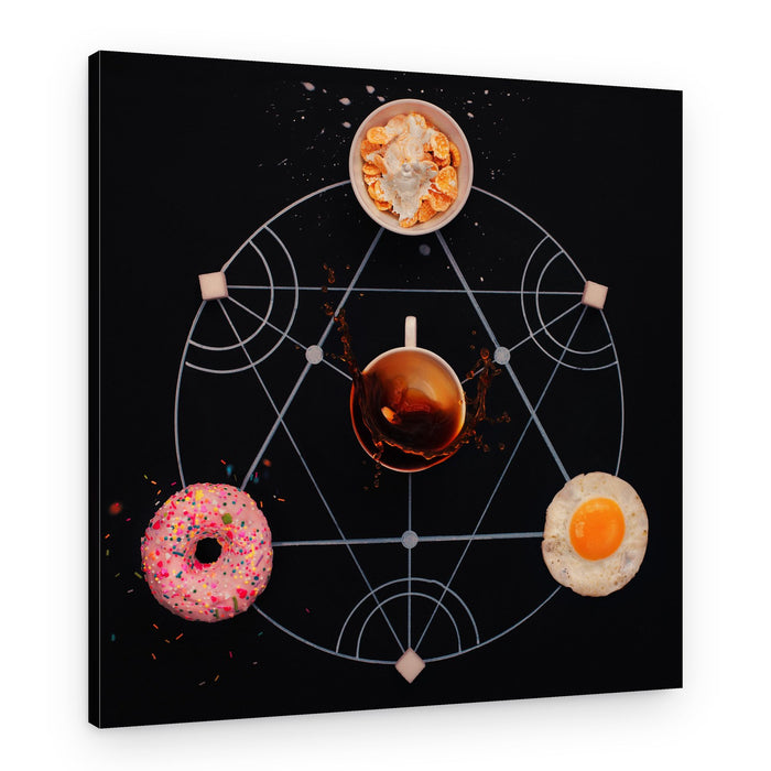 Cosmic Breakfast Arrangement – Canvas Print