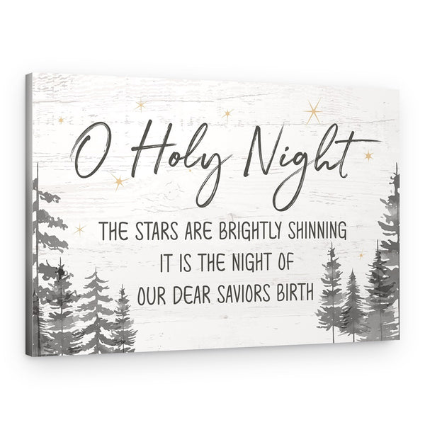 O Holy Night Christmas Canvas Print
