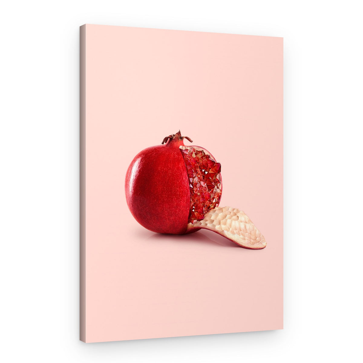 Open Red Pomegranate – Canvas Print