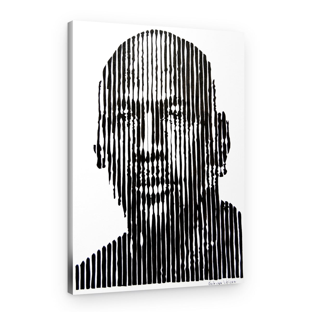 Abstract Line Face – Canvas Print