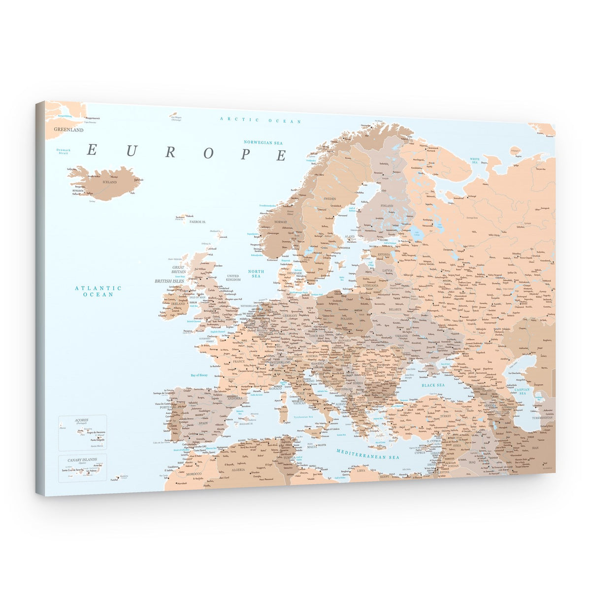 Vintage Europe Map – Canvas Print