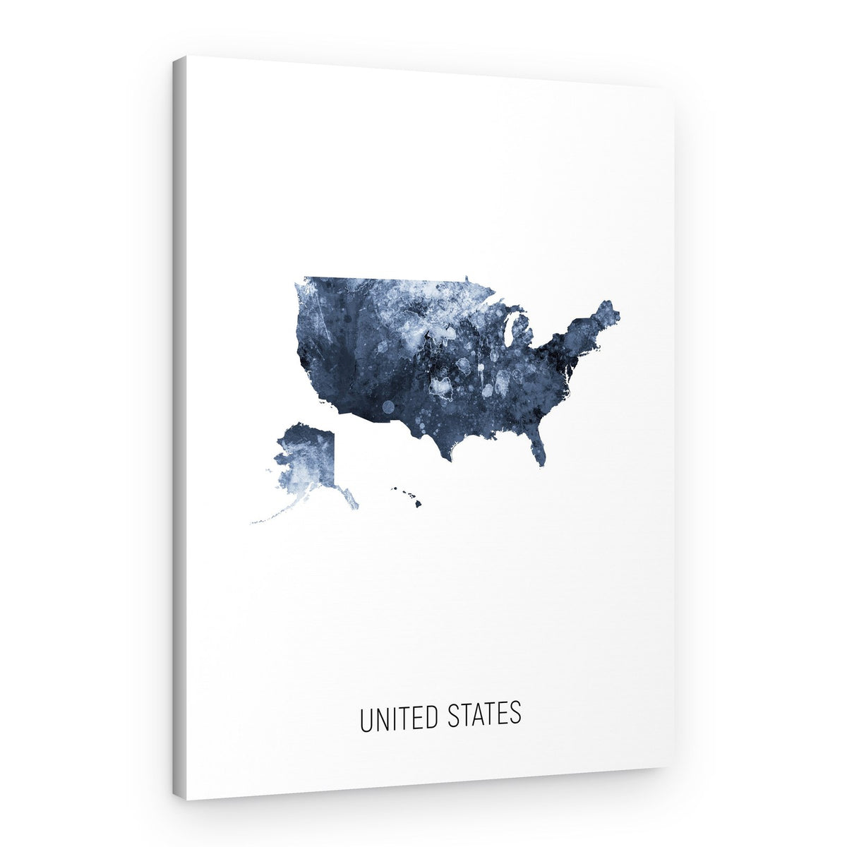 United States Watercolor Map – Canvas Print