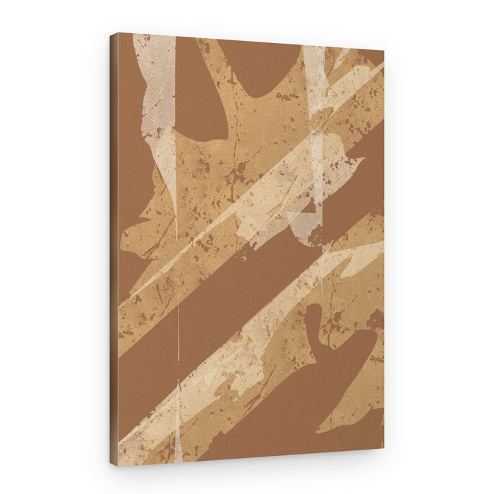 Textured Oak Leaf Abstract – Canvas Print