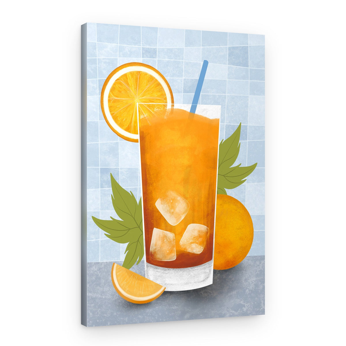 Refreshing Orange Juice – Canvas Print