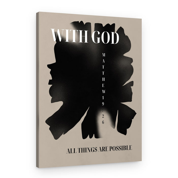 With God All Possible – Canvas Print