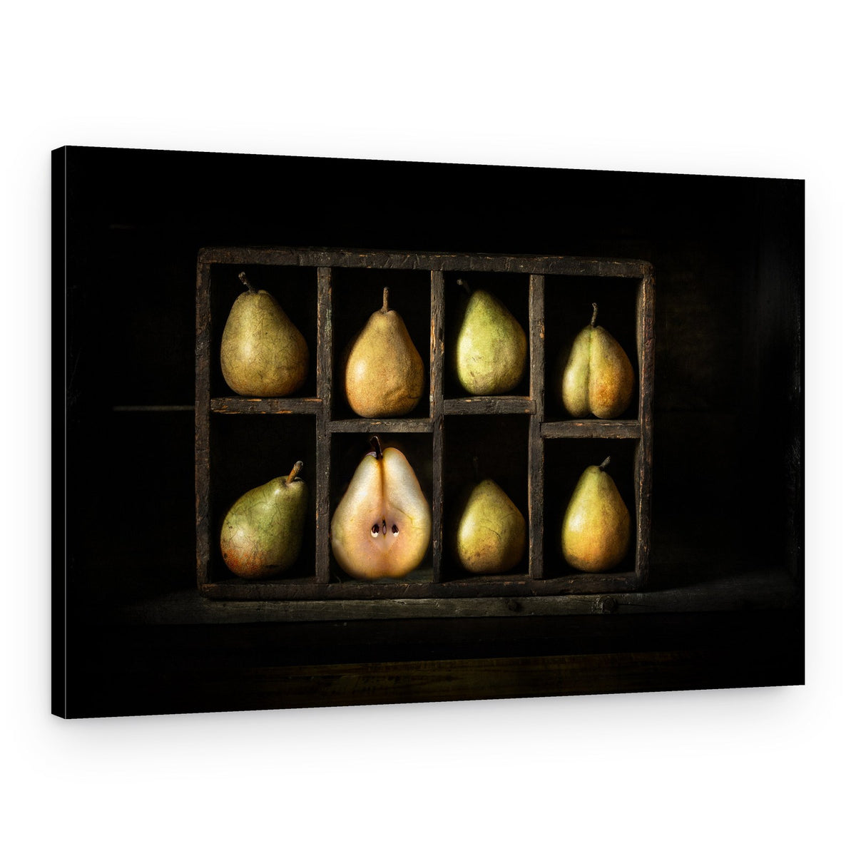 Rustic Pear Still Life – Canvas Print