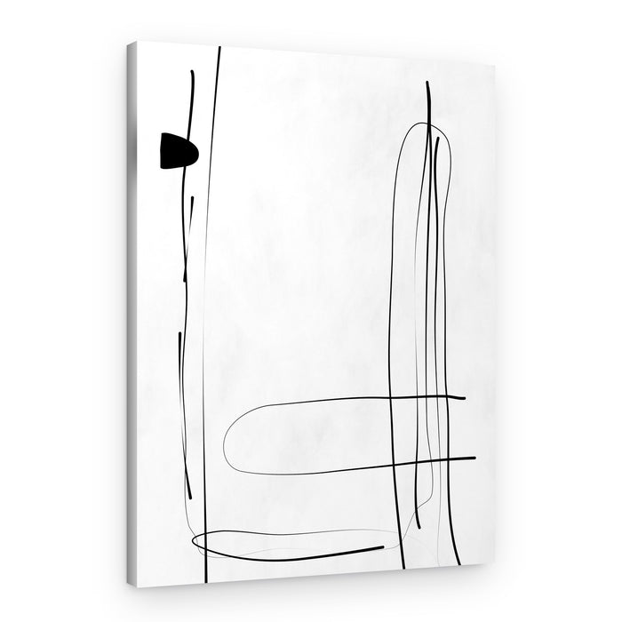 Minimalist Black Lines – Canvas Print