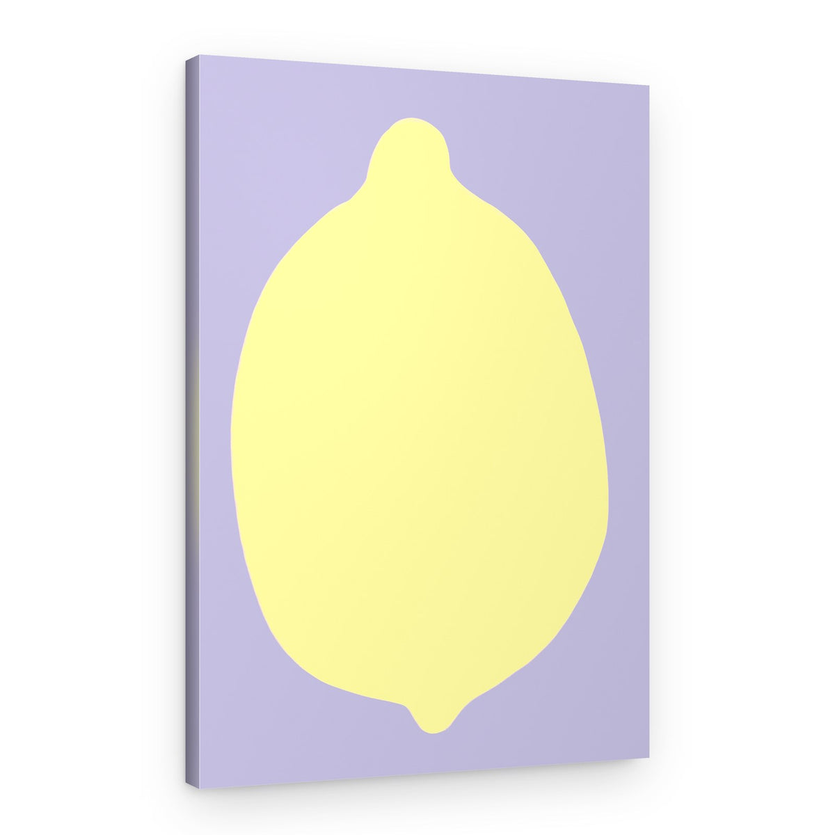 Lemon on Lavender – Canvas Print