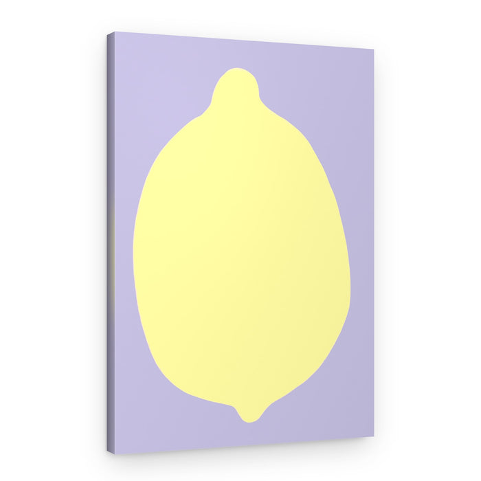 Lemon on Lavender – Canvas Print