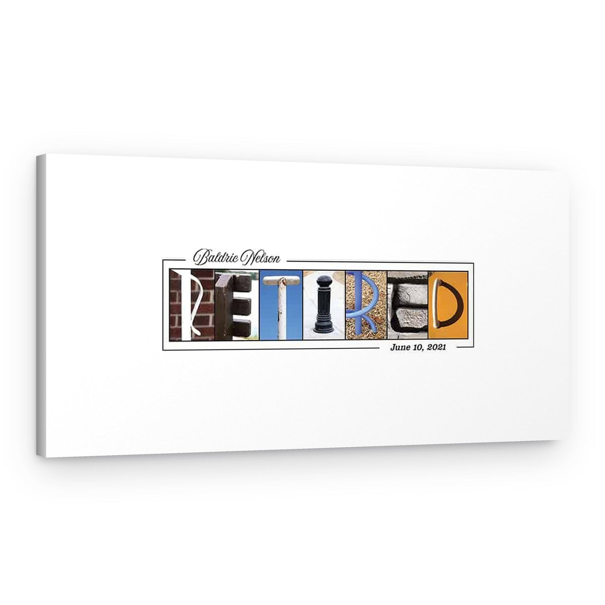 Retired Letter Art – Canvas Print