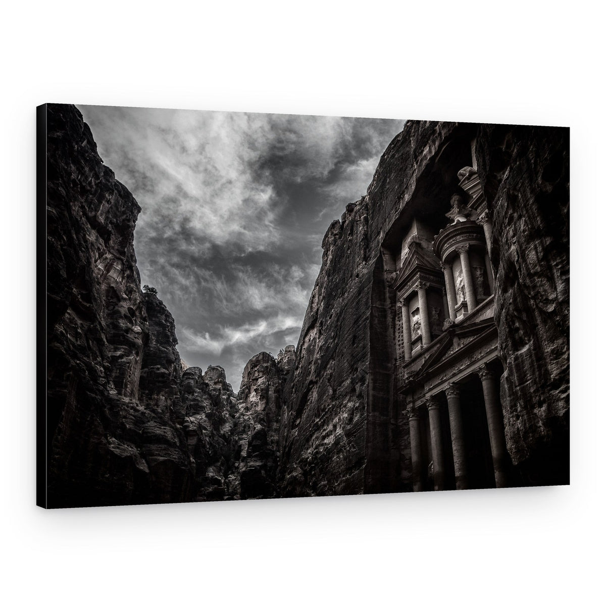 Dramatic Petra Treasury – Canvas Print