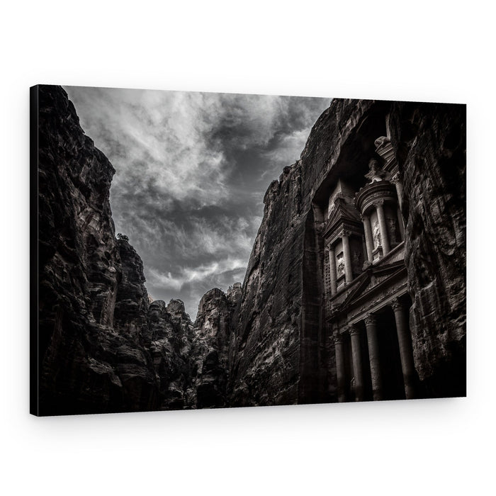 Dramatic Petra Treasury – Canvas Print