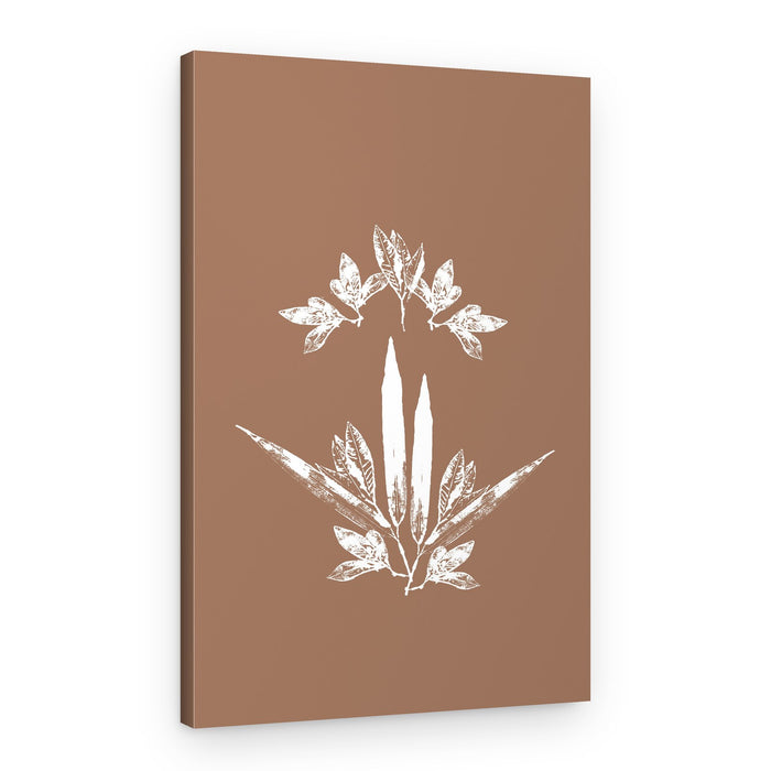 Stylized Botanical Leaves – Canvas Print