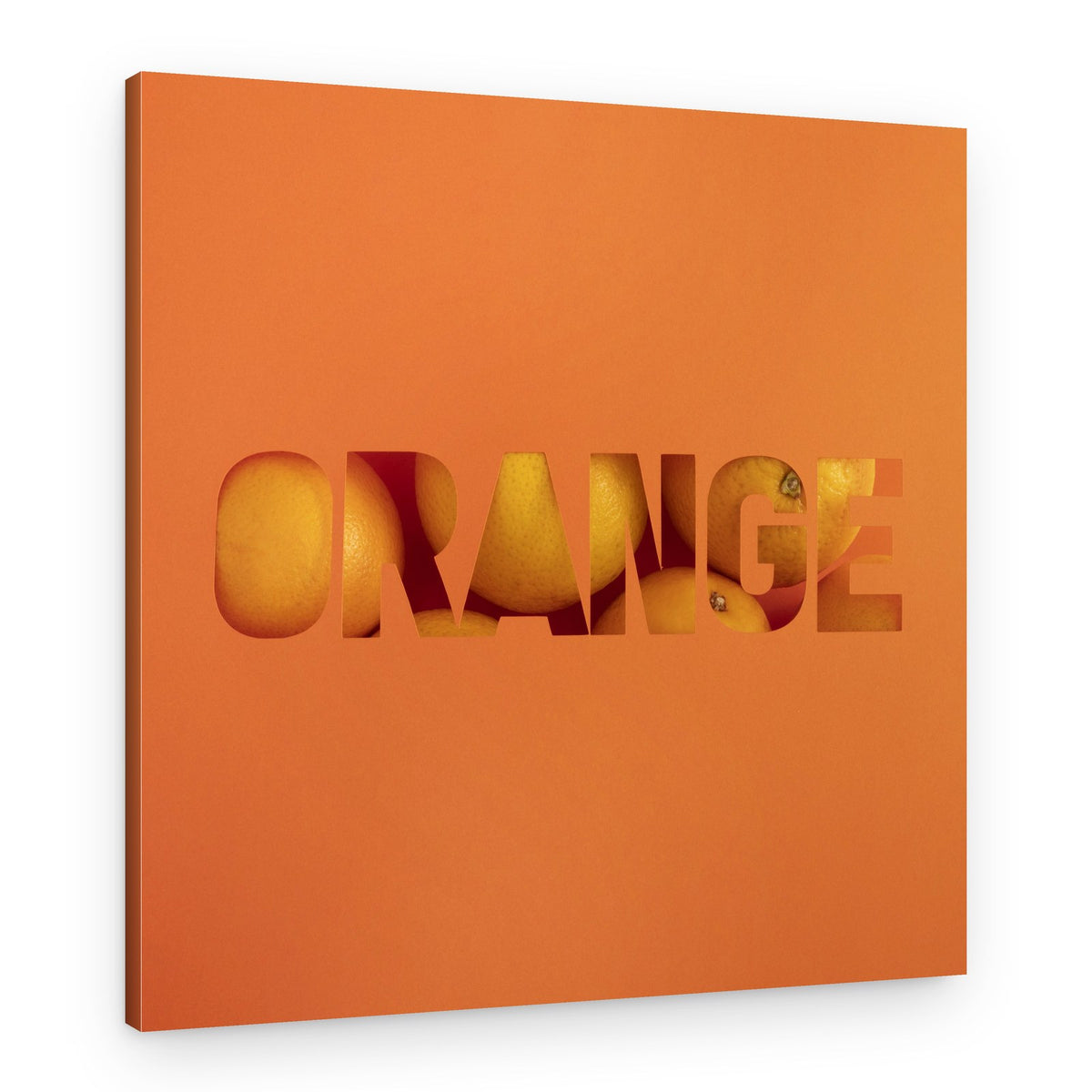 Orange Fruit Typography – Canvas Print