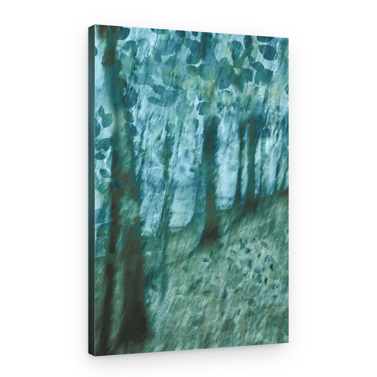 Soft Blue Green Forest – Canvas Print