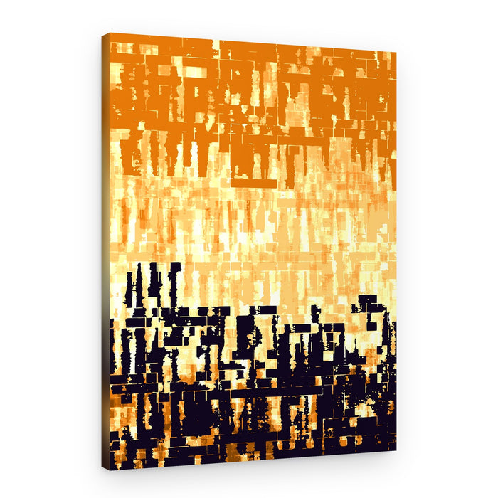 Golden City Blocks – Canvas Print