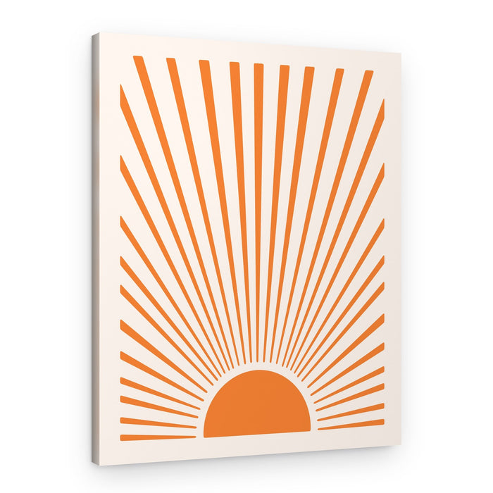 Warm Sunburst – Canvas Print