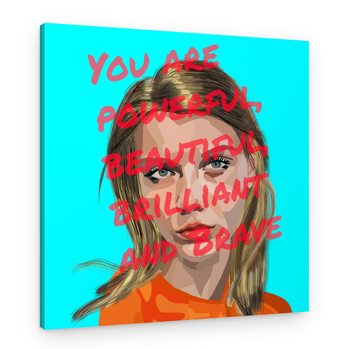 Empowering Woman Portrait – Canvas Print