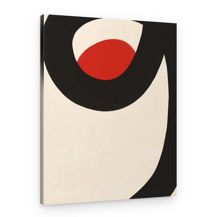 Minimalist Red Circle – Canvas Print