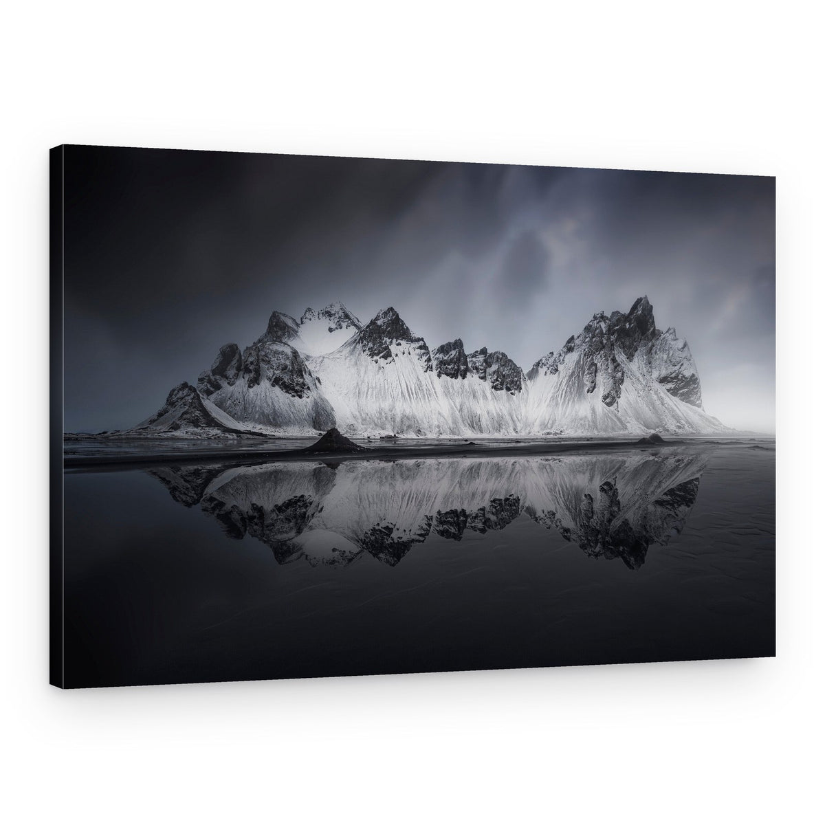 Snowy Mountain Reflection – Canvas Print
