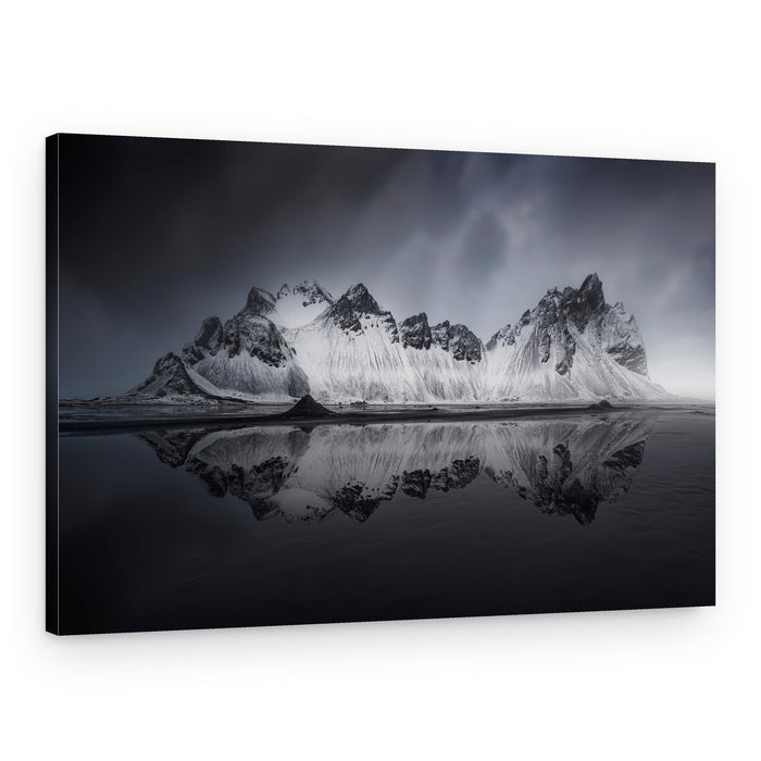 Snowy Mountain Reflection – Canvas Print