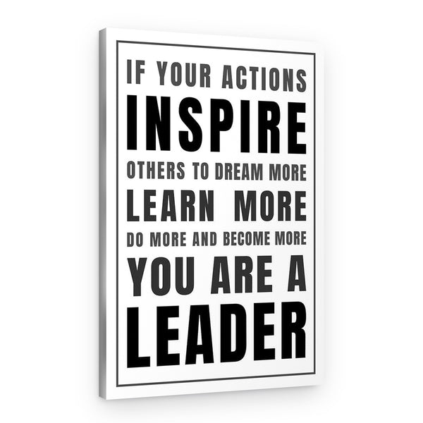 If Your Actions Inspire Others Canvas Print