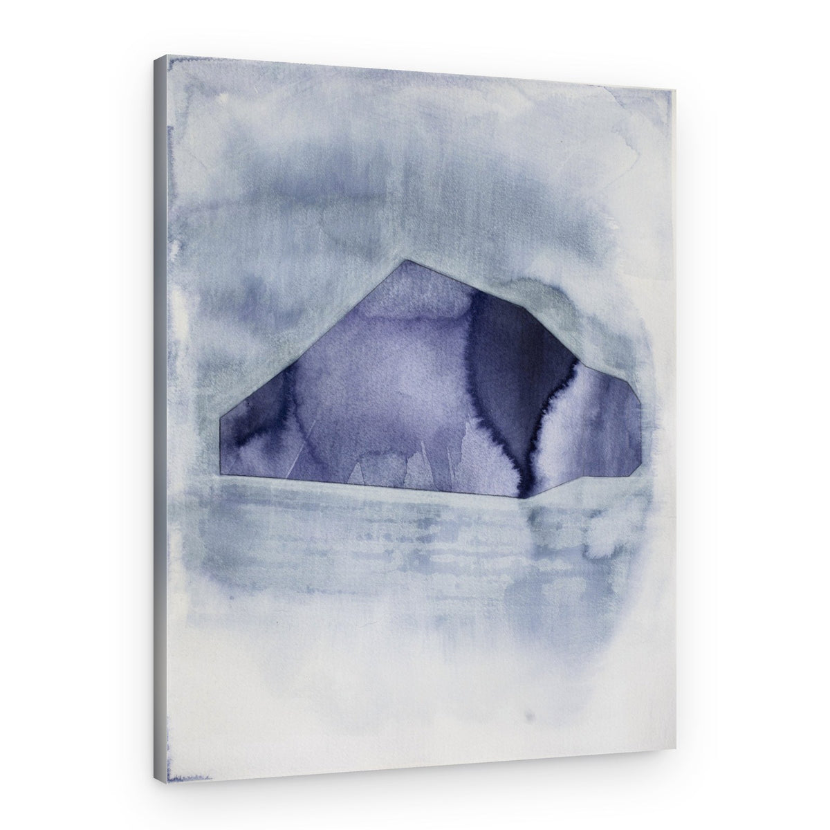 Abstract Blue Geometry – Canvas Print