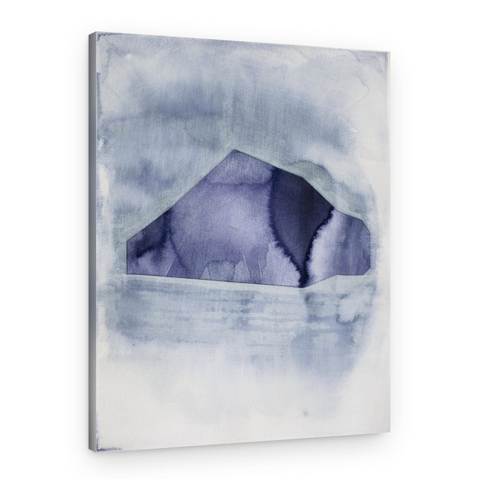 Abstract Blue Geometry – Canvas Print