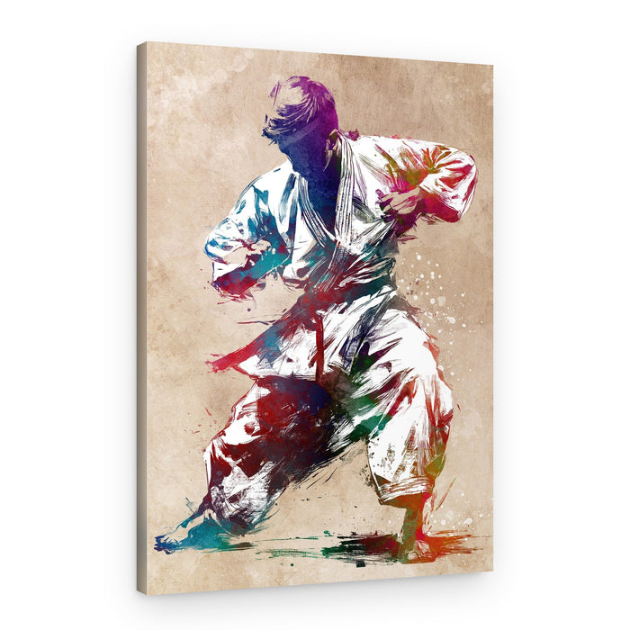Dynamic Martial Arts Pose – Canvas Print