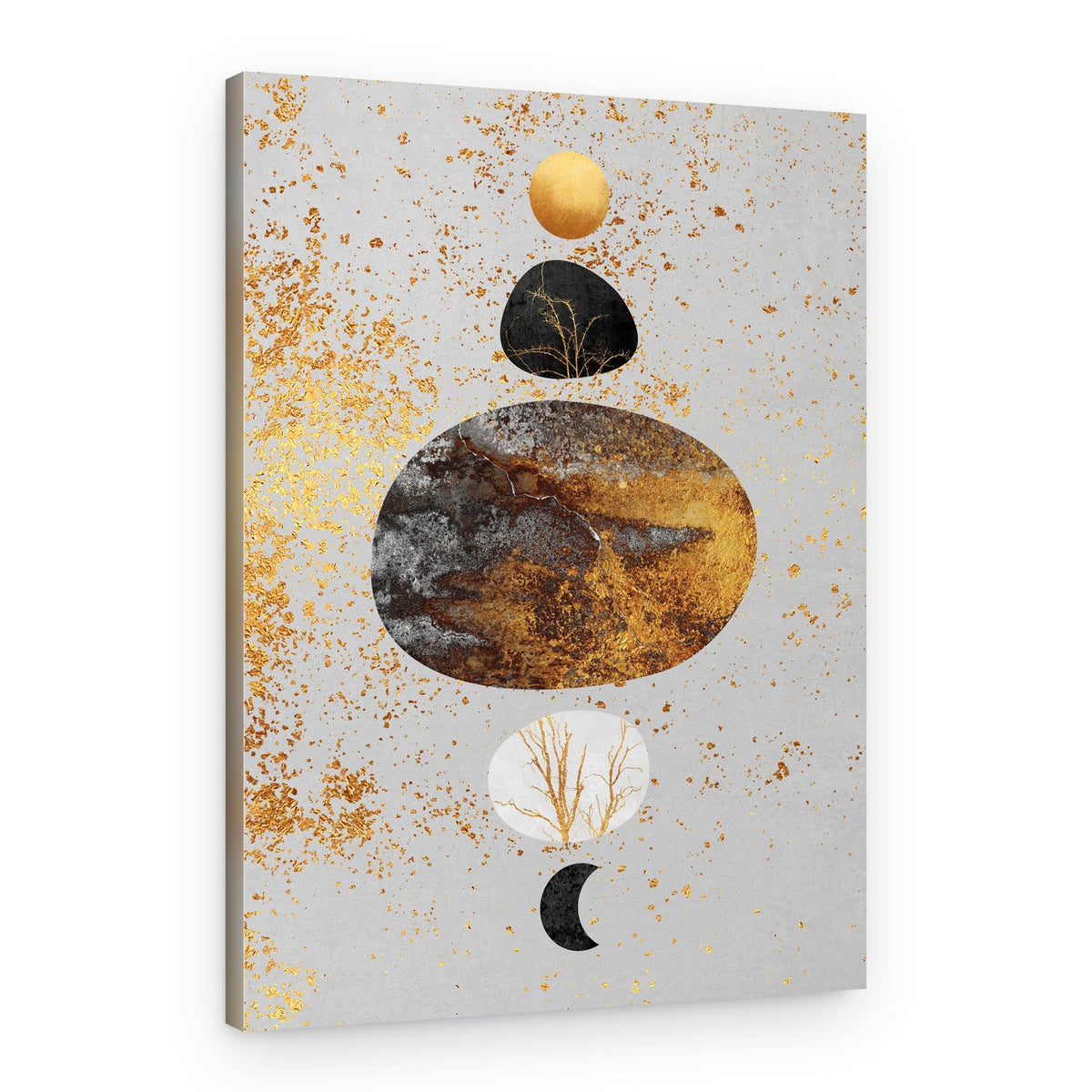 Golden Celestial Balance – Canvas Print