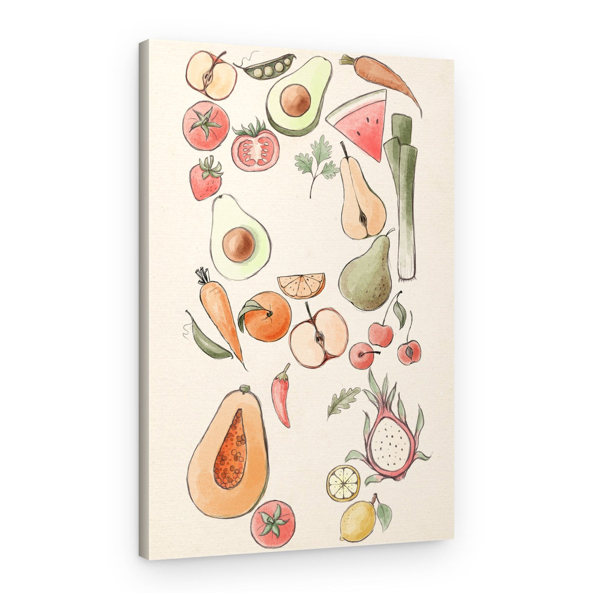 Colorful Healthy Produce – Canvas Print