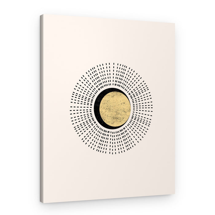 Golden Cosmic Eclipse – Canvas Print
