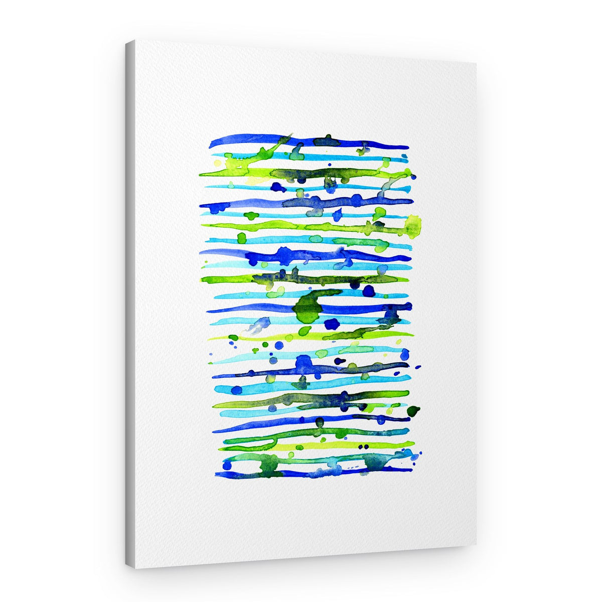 Watercolor Splashes and Lines – Canvas Print