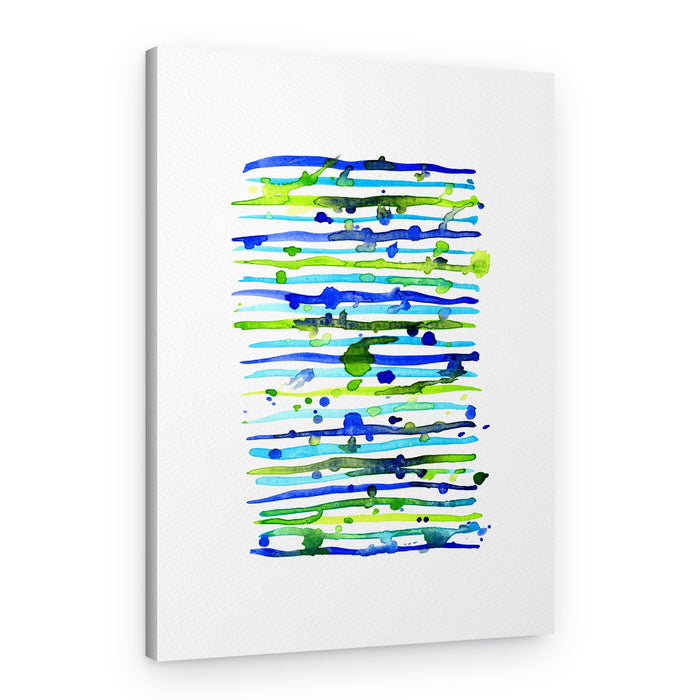 Watercolor Splashes and Lines – Canvas Print