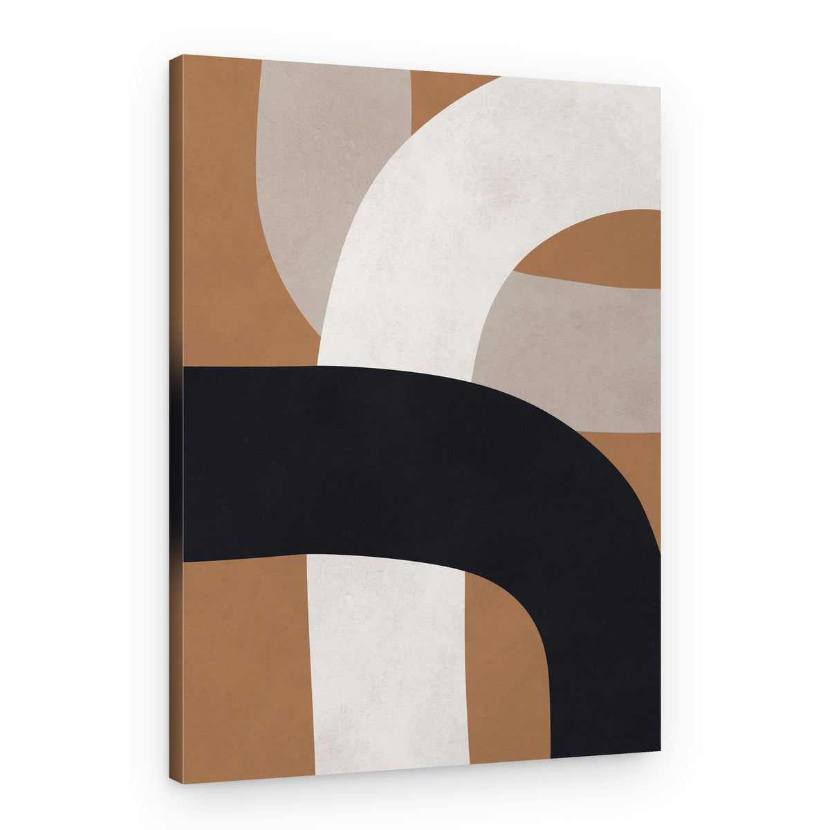 Abstract Earthy Curves – Canvas Print