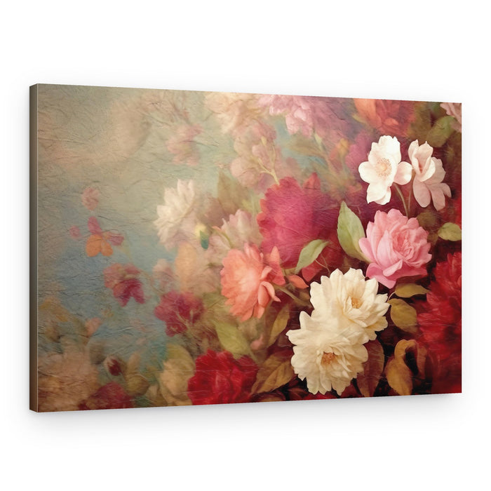 Romantic Floral Painting – Canvas Print