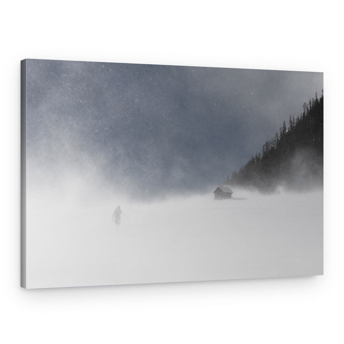 Winter Mountain Solitude – Canvas Print