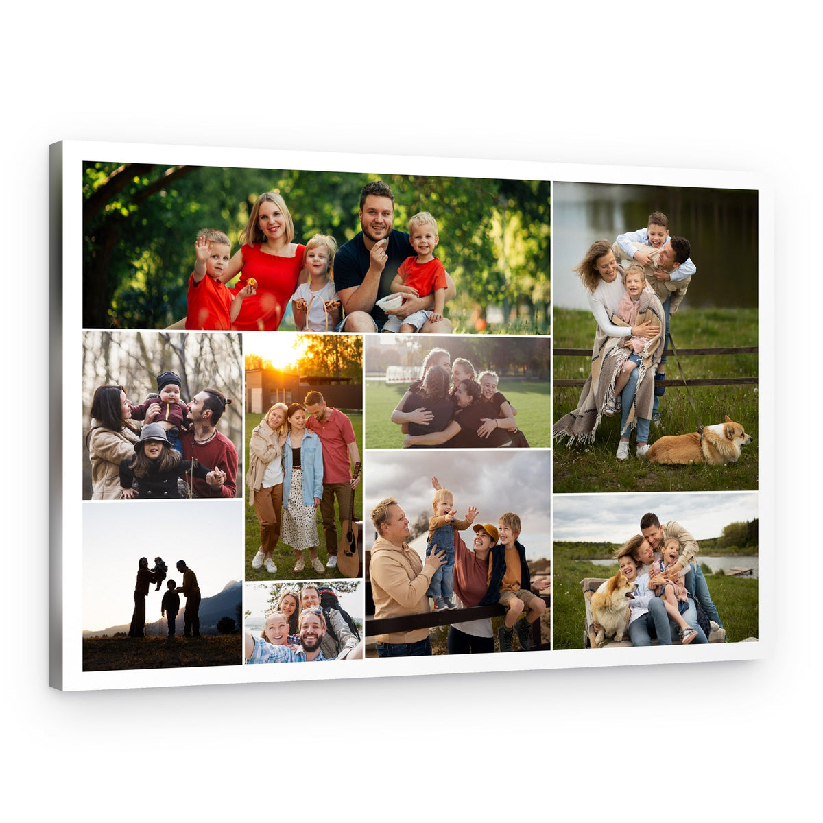 Dynamic Patchwork Collage Custom Canvas Print – Canvas Print