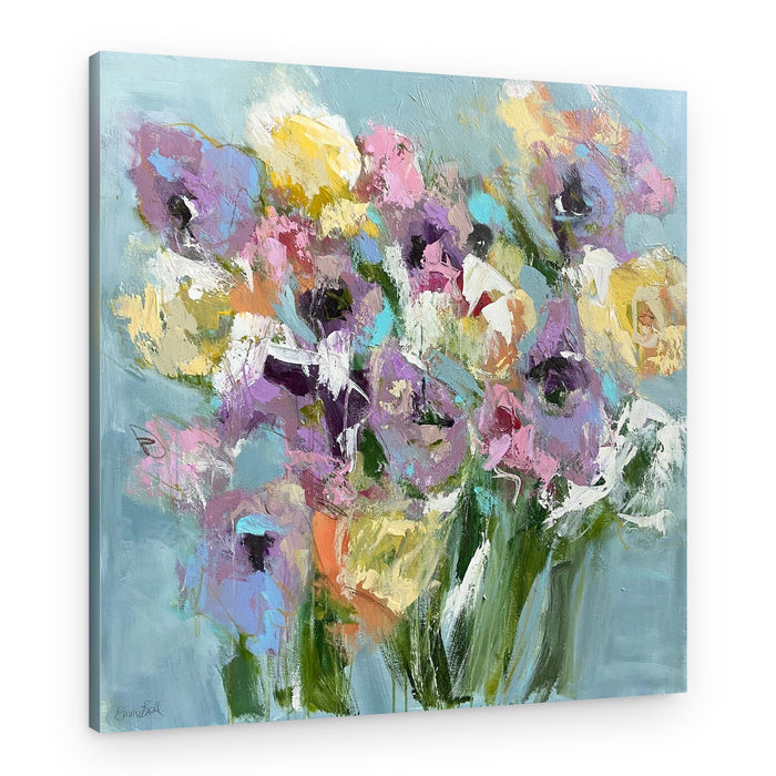 Vibrant Abstract Flowers – Canvas Print