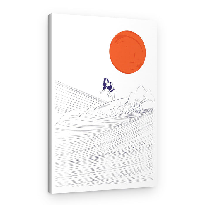 Sunsetsurfing – Canvas Print