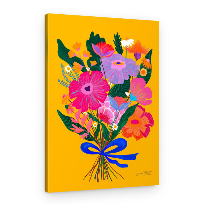 Vibrant Flower Bouquet – Canvas Print