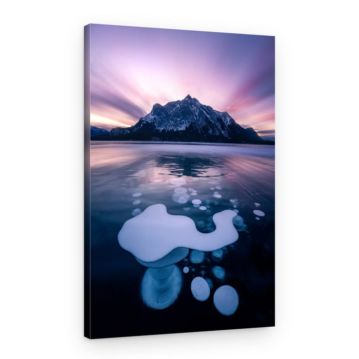 Purple Mountain Lake Sunset – Canvas Print