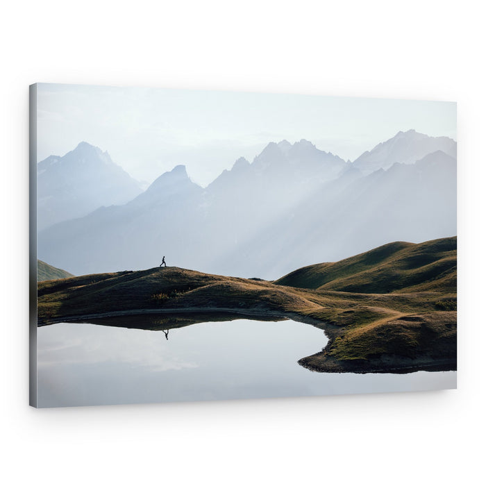 Solitary Mountain Runner – Canvas Print