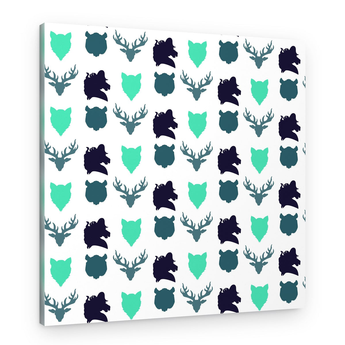 Forest Animal Silhouettes – Canvas Print